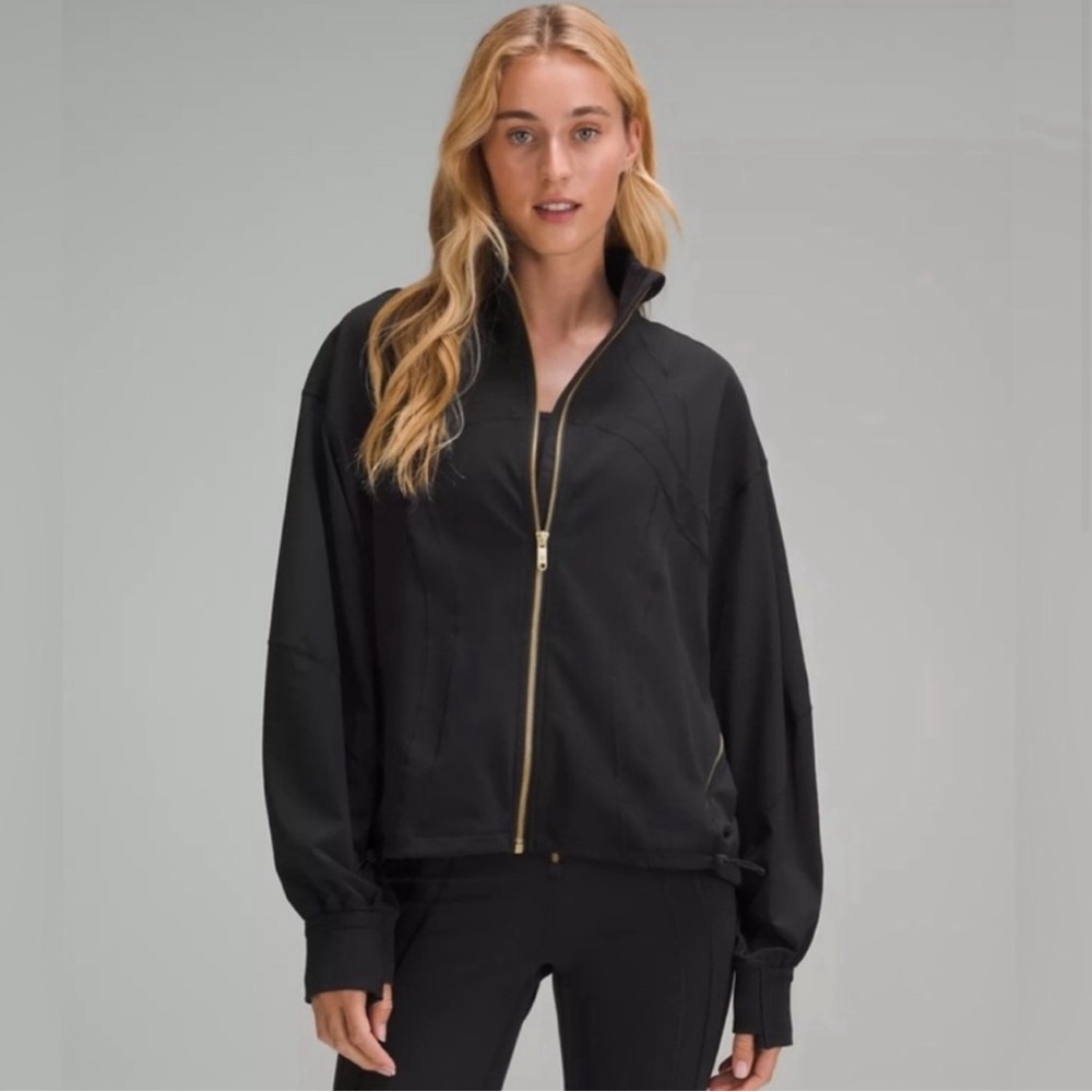 Lululemon Define Relaxed-Fit Jacket - Black/Gold - Size 4